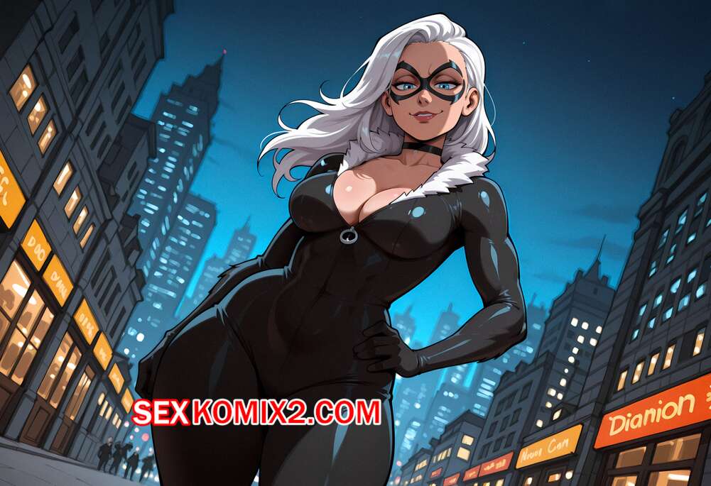 Порно комикс Black Cat x BBC. Floxin