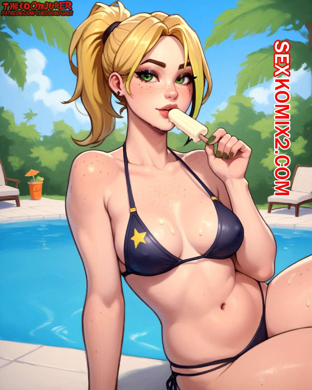 🍓 Порно комикс Chilling at the pool with Hellsie. TheCoomjurer секс комикс  бассейна и привлекла 🍓 | Порно комиксы | porn-comix.com