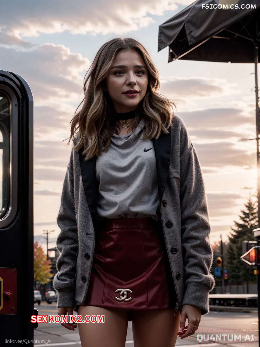 Порно комикс Chloe Grace Moretz. Neighbours. QuantumAI