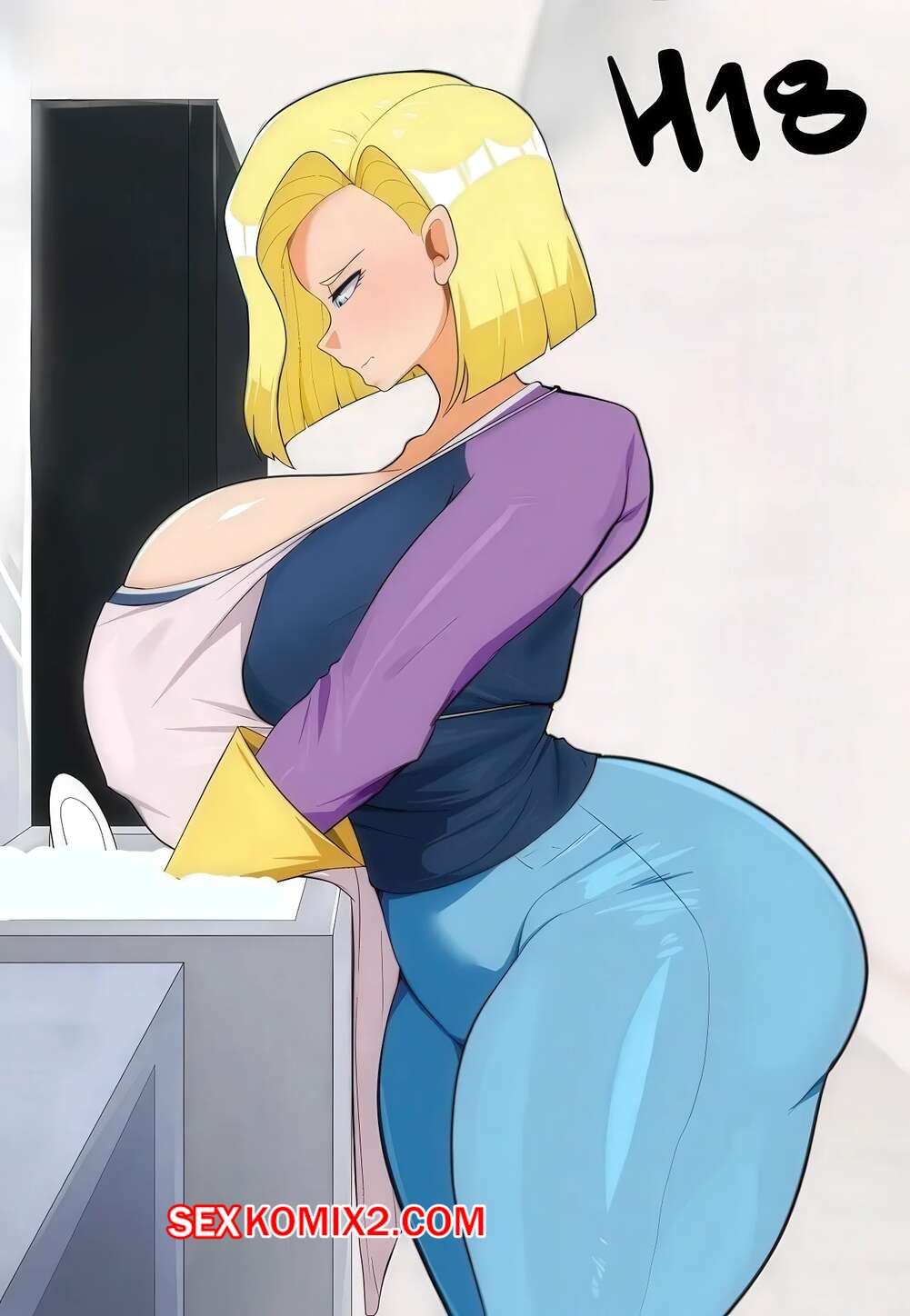 Порно комикс Dragon Ball. Н18. N18. Fake Face.