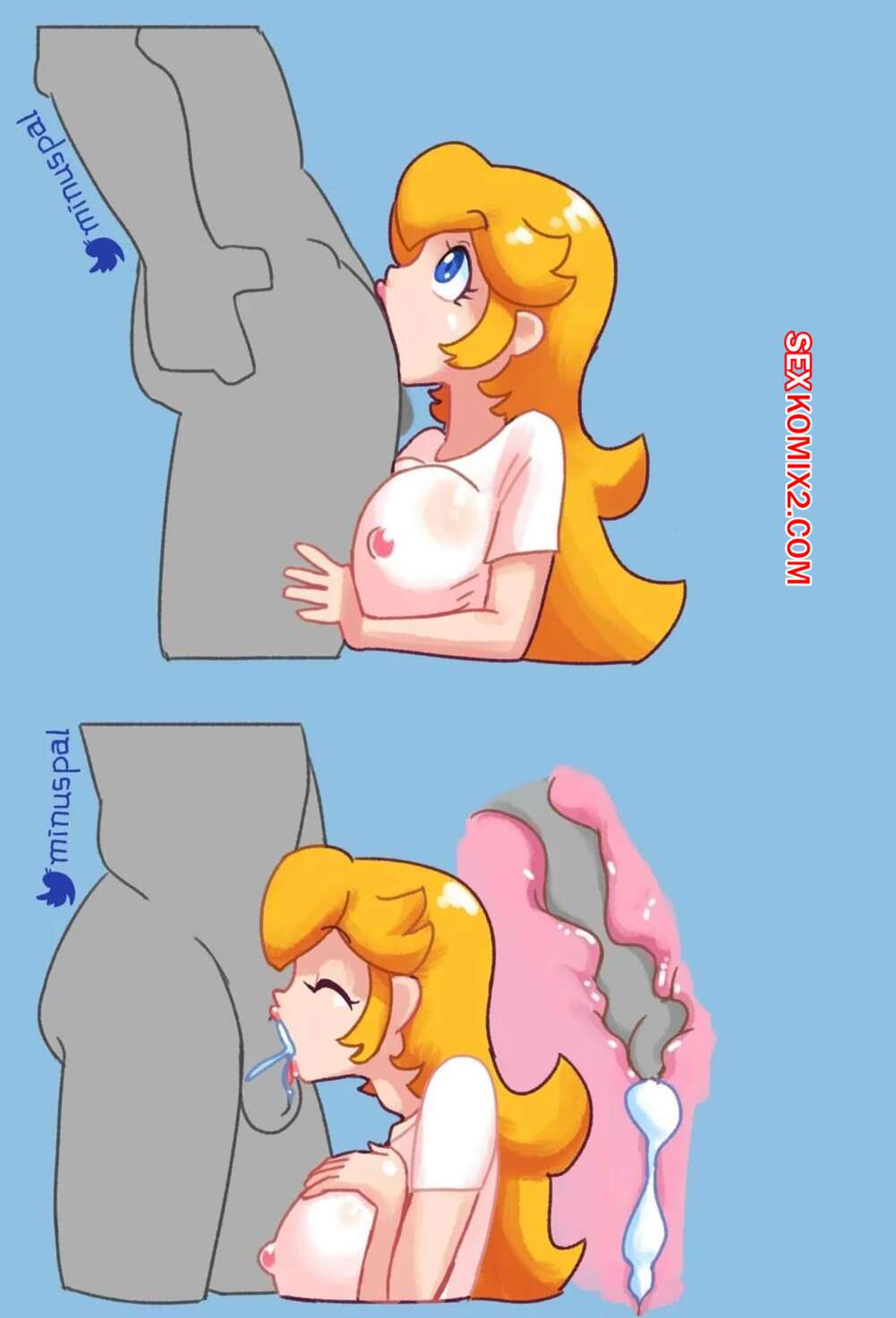 Порно комикс Four Throats. Super Mario Brothers. Minuspal