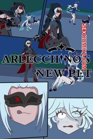 Порно комикс Genshin Impact. Новый питомец Арлекино. Arlecchinos New Pet. Ch3rT1La