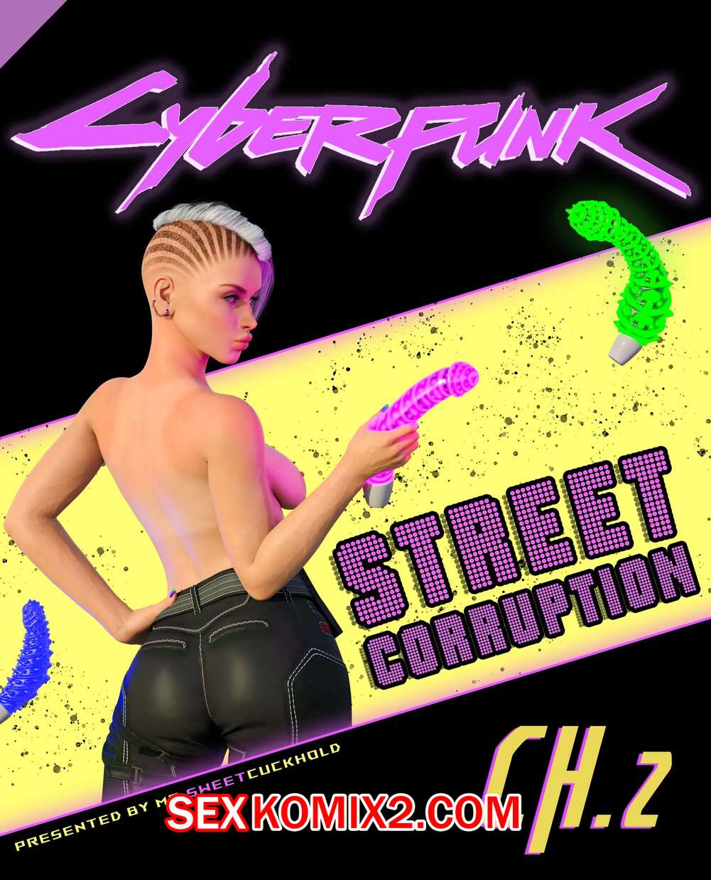 Порно комикс Киберпанк. Часть 2. Cyberpunk. Mr.SweetCuckhold