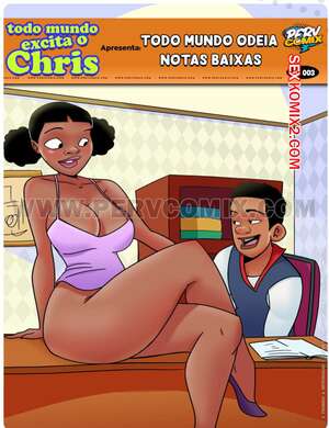 Порно комикс Крис всех заводит. Часть 3. Todo mundo excita o Chris. PervComix