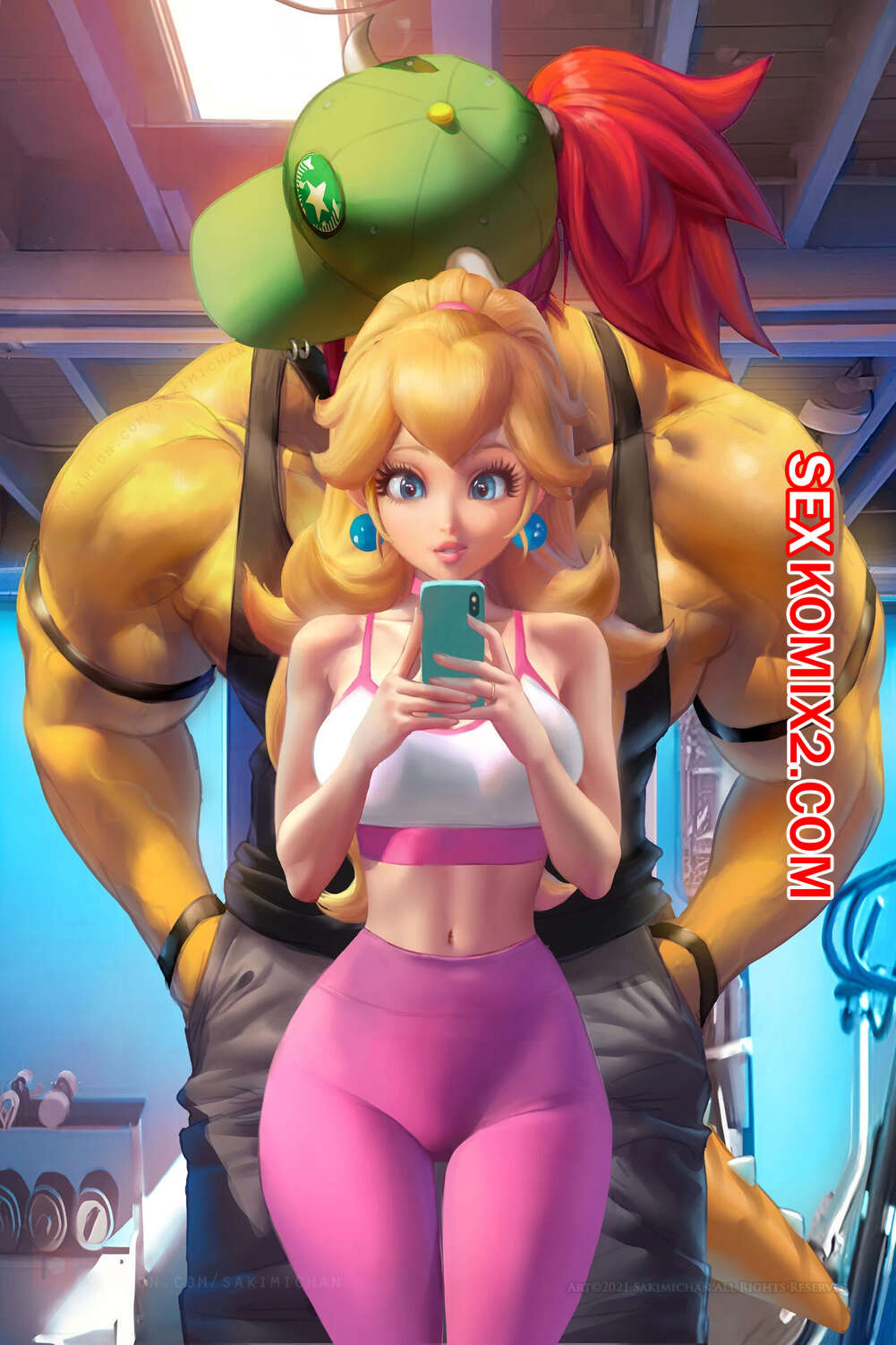 🍓 Порно комикс Марио. Тренировочный день Пич. Princess Peach Gym Days.  Sakimichan. секс комикс в спортивном зале 🍓 | Порно комиксы |  porn-comix2.com