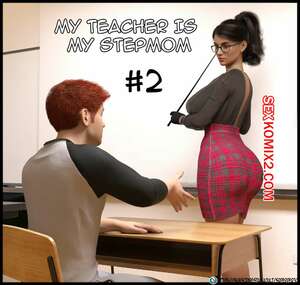 Порно комикс Мой учитель моя мачеха. Часть 2. My Teacher is My StepMom. Sr Pepper