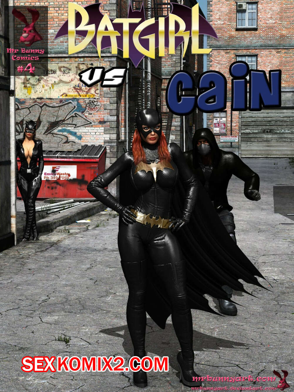 🍓 Порно комикс MrBunnyArt. Batgirl vs Cain секс комикс с Женщиной кошкой  🍓 | Порно комиксы | porn-comix2.com