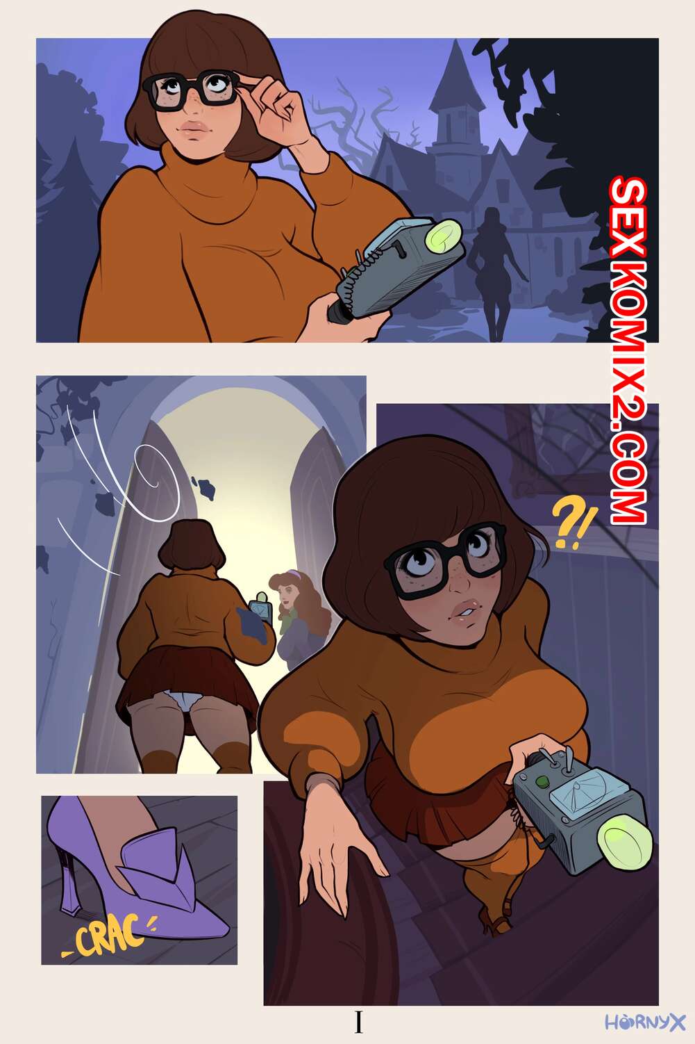 🍓 Порно комикс Scooby Doo. Жуткая ночь Велмы и Дафны. Velma and Daphnes  spooky night. Hornyx секс комикс ночью на обыск 🍓 | Порно комиксы | porn -comix.com