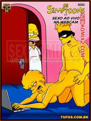 Порно комикс Симпсоны. Часть 39. Секс на вебкамеру. Tufos