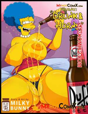 Порно комикс Симпсоны. Пьяная и возбужденная. Drunk and Horny. The Simpsons. MyhotComiX.