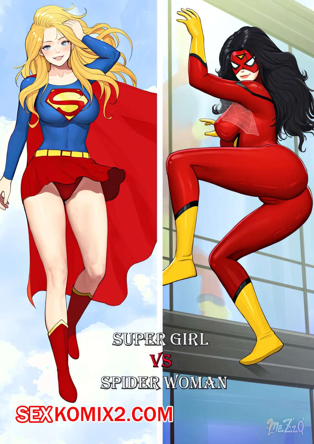 🍓 Порно комикс Супергерл и Женщина Паук. Supergirl and Spiderwoman. Mezzo.  секс комикс застала на крыше 🍓 | Порно комиксы | porn-comix.com