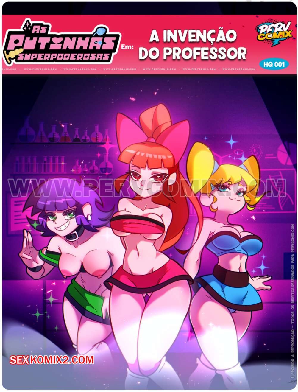 Порно комикс Сверхсильные шлюхи. Часть 1. As Putinhas Superpoderosas. PervComix