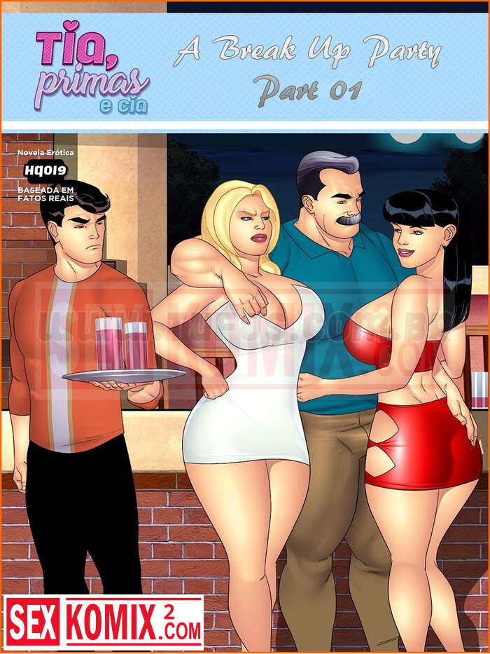 Порно комикс Тетя, кузины и племянник. Часть 19. Эпизод 1.