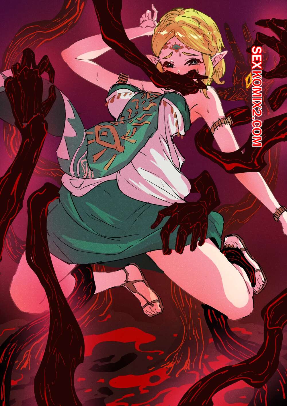 Порно комикс The Legend of Zelda. The Kidnapping of Zelda inTears of the Kingdom. pzx.